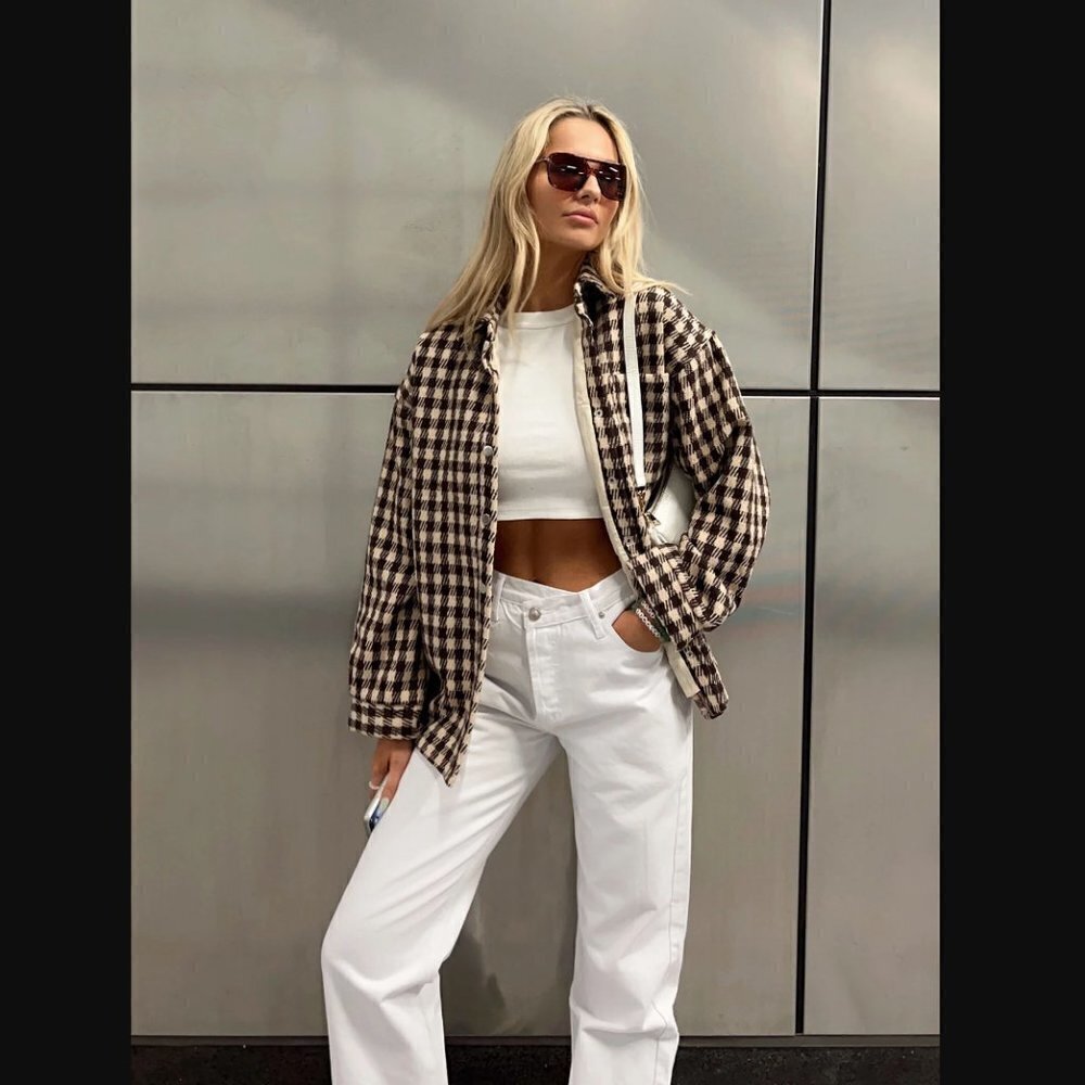 Princess Polly White Straight Leg Jeans